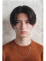 ボイスヘア(voice hair)&nbsp;好印象メンズセンターパート×ニュアンスパーマ束感ショート