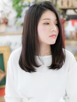 カバーヘア ブリス 上尾西口店(COVER HAIR bliss) ■チャコールグレー小顔かきあげロング108-4★上尾20代30代40代