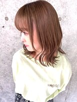 スナッグルサロン(SNUGGLE SALON)&nbsp;くびれミディ×ブリーチ ×スモーキーベージュ