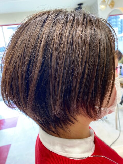  back style☆ショートレイヤーボブvol.747