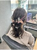 【立川CRES吉岡俊】ウェディングヘア　ウェディングアレンジ