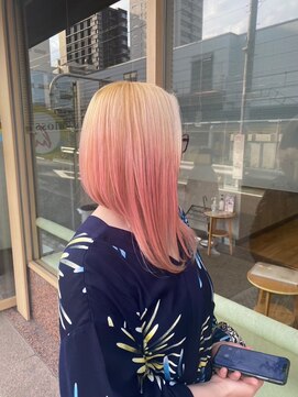 ブロッサム 東中野店 20代30代ダブルカラーブリーチ立体感グラデーション透明感