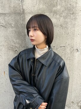 ヘアーデザインプレクト(Hair Design PRECT) ミニボブ×グレージュ