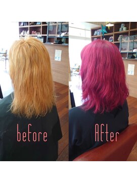 スミカ(sumica) #ベリーピンク #ダブルカラー #ショッキングピンク