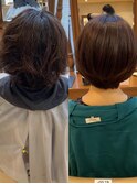 丸み縮毛矯正