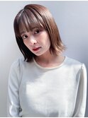 ぱっっとボブ　縮毛矯正　髪質改善
