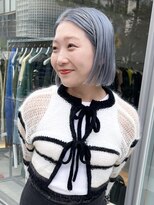 ローネス(LONESS)&nbsp;ハイトーンカラー　ぷつっとボブ　ミニボブ　ブリーチ