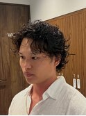 ミディアムパーマ　スペインカール
