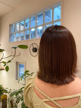 タナココロ 新丸子 バイ ムーン 武蔵小杉(tanacocolo by moon) 切りっぱなしボブ/エアリーロング/美髪のススメ/ピンクブラウン