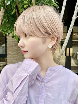 ミィ 表参道(mee.) ハイトーンショート　前髪/イメチェン