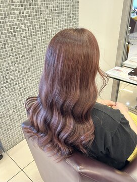 ノット 成田公津の杜(Knot) ブリーチなしピンクブラウン stylistすずか