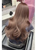 ランズ(LANDS)&nbsp;ショコラブラウン×エクステ【韓国ワンホンヘア 大阪 梅田】