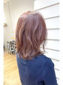 【パーマ】ミディアムボブのデジタルパーマデザイン