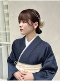 卒業式 袴 シニヨンヘアー 【ミナ】
