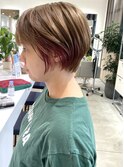 大人ショート/インナーカラー/白髪ぼかし/武蔵小杉/自由が丘