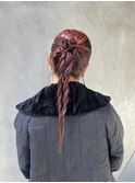 bibito ヘアセット　ヘアアレンジ　ねじねじアレンジ