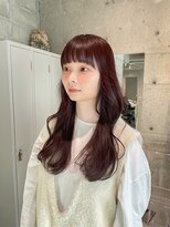 アイデンアンドティティ(IDEN AND TITY)&nbsp;大人かわいい暖色カラーワインレッドで春気分