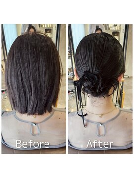 ウルー 博多店(uruu) 【ボブアップスタイル】博多/博多駅/ヘアセット/早朝