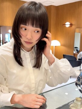 ヤイエ 青山店(yiye) 顔まわりレイヤー/小顔カット/小顔へア