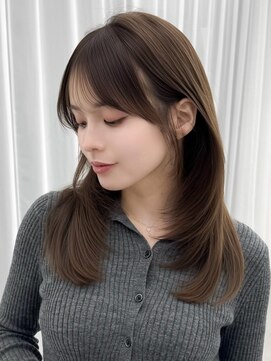 アマトウキョウスマートサロン(AMA TOKYO×Smart Salon) くびれレイヤー/顔まわりカット/レイヤーカット/小顔ヘア