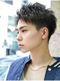 爽やかツーブロック刈り上げ【アップバングショート】