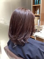 ピークアブー アヴェダ アトレ恵比寿(PEEK-A-BOO AVEDA)&nbsp;ミディアムレイヤーレッドヴィオレットブラウン