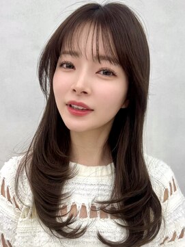 エジョン 三鷹店(Aejon) 三鷹レイヤーカット韓国ダブルカラー顔周り前髪カットボブ