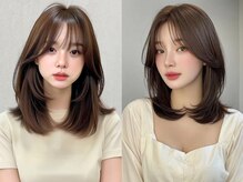 伸ばし中でも印象を変えられる[三宮元町駅/レイヤーカット/顔周りカット/韓国/髪質改善]