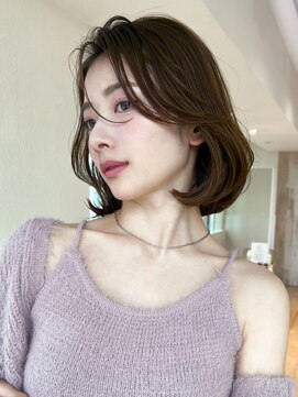パシフィックダズールコウベウエスト(Pacific Dazzle Kobe west) ボブシースルーぱっつん前髪おくれ毛ロブミディアムロング