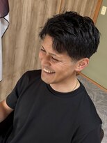 LAVIS&nbsp;リバースセンターパート/ニュアンスパーマ/ダウンバング/飯田
