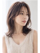 ヘアアンドメイク アース 入間店(HAIR&MAKE EARTH) 大人色っぽくびれミディアムヘア
