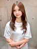 【ブリーチなしで透明感☆】 ブリーチなしダブルカラー ￥10000