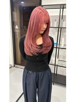 ソルバイジゼル(sol by gisele)&nbsp;くすみピンク×レイヤーカット