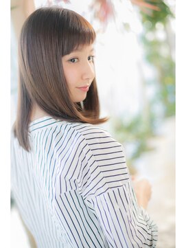 ヘアーショップ エヌアンドエー 越谷店(hair shop N&A) オン眉ミディアムヘア