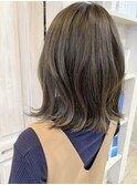 福山市美容室人気ふんわりショコラベージュ