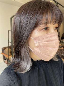 リコ ヘアアンドリラクゼーション 名駅店(LICO HAIR＆RELAXATION) ホワイトグレーインナーカラー　名古屋駅/名駅