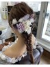【結婚式など特別な日のヘアセットにオススメ♪】パーティーヘアセット￥4400