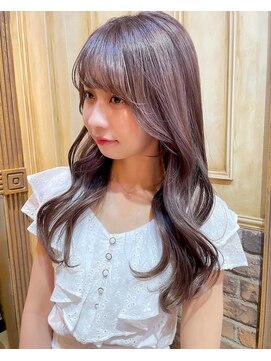 シンティアバイアルティナ 渋谷店(Cyntia by artina) ロングレイヤー_コリアンスタイル_ミルクティーピンク_2