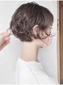 【morio 原宿】ショートボブのくるくるパーマ