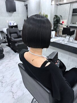 エンディアリング 東銀座(Endearing) 黒髪/グレーベージュ/レイヤーロング/前髪パーマ/銀座/東銀座