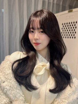 ユニ 原宿(uni) 切りっぱなしボブ/エアリーロング/美髪/ピンクブラウン/原宿