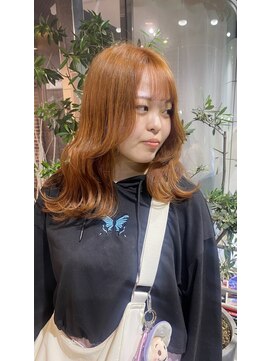 ヘアーアンドメイク ビス(HAIR&MAKE bis) orangebeige/orangebrown【山崎ほのか】