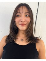 ノラ ウメダ(NORA UMEDA)&nbsp;レイヤーカットワンカール姫カットシアーカラーセミディ