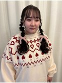 【博多美容室/坂本早苗】ツインアレンジ/ヘアアレンジ