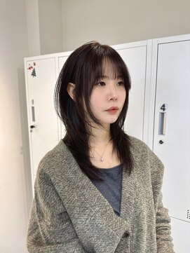 ワンズ リー 上大岡店(One's ly) ハッシュウルフ_前髪アンブレラくびれミディイメチェン