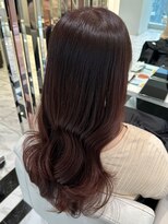 ザザアオヤマ(ZA/ZA AOYAMA) 春カラー/ピンクブラウン/レイヤーカット/レイヤーロング