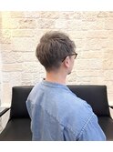 シルバーアッシュ　メンズマッシュ【ブリーチカラー　東川口】