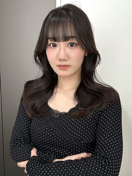 ユーフォリア 渋谷グランデ(Euphoria SHIBUYA GRANDE) ココアブラウン　ぱっつん前髪　レイヤーカット