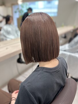 シュク 高円寺(SYUK) ラベンダーベージュ/ボブ/明るい白髪染め【kanna高円寺SYUK】