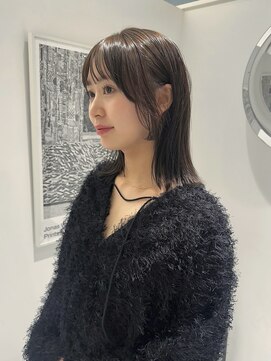 ノーヴァン デフォーム(NOVAN DEFORM) グレージュ/ダークカラー/透明感カラー/顔周りカット/前髪